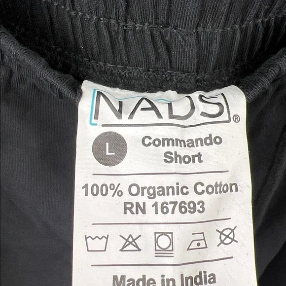 Men’s Shorts - NADS - Organic Cotton - Black - Large - NWOT (runs small though) - Picture 6 of 7